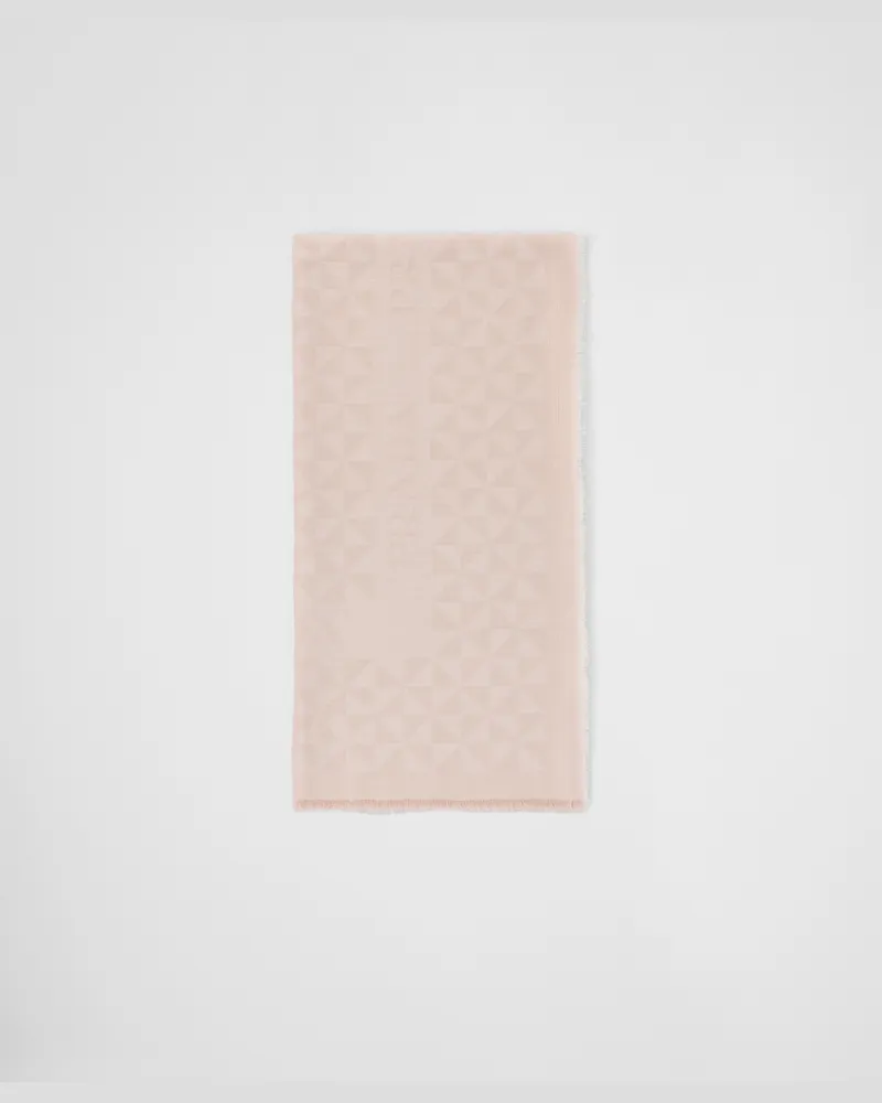 Prada Jacquard-Schal aus Wolle, Seide, Kaschmir und Lurex Powder