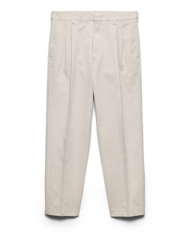 Prada Hose Aus Baumwolle, Herren, Kalkstein, Größe Kalkstein