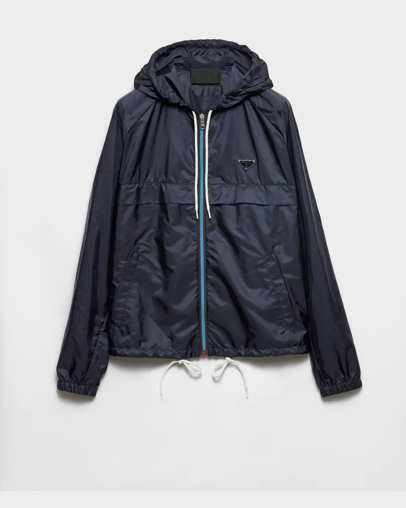 Prada Blousonjacke aus Re-Nylon Blau