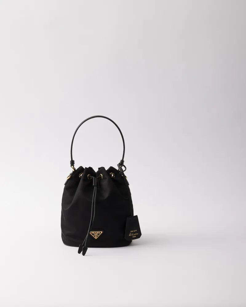 Prada Re-edition 1978 Mini Bag Aus Re-nylon, Damen, Schwarz Schwarz