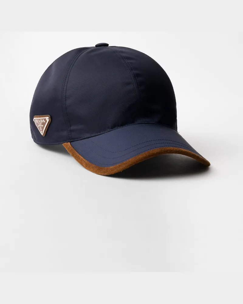 Prada Baseballkappe aus Re-Nylon Blau