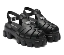 Monolith Sandalen Aus Gummi, Herren, Schwarz, Größe 6