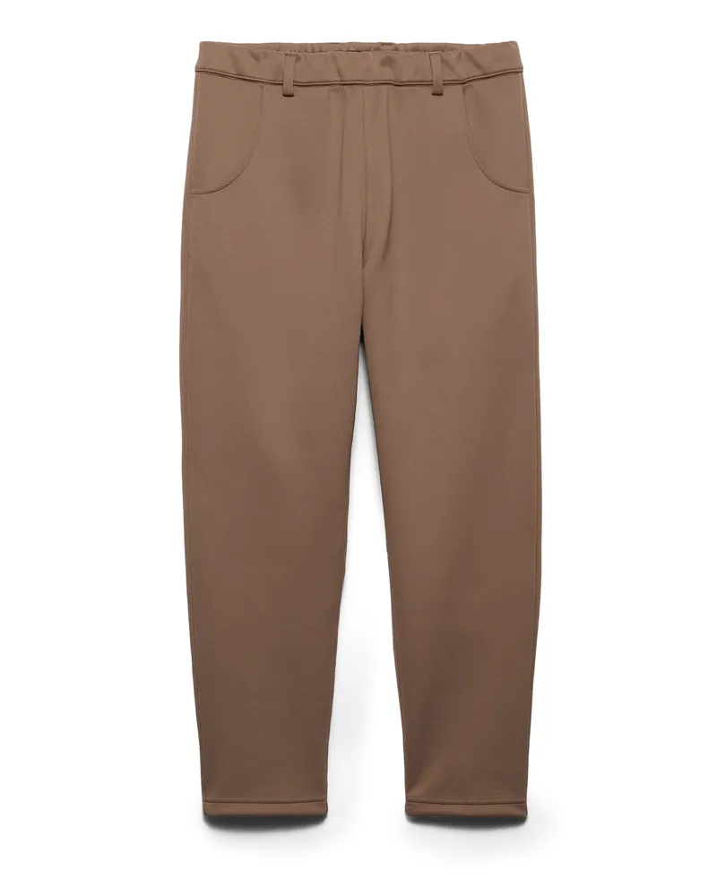 Prada Hose Aus Technischem Fleece, Herren, Dunkelbraun, Größe Dunkelbraun