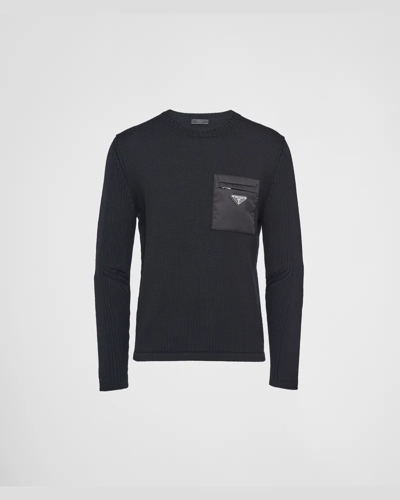 Prada Wollpullover Schwarz