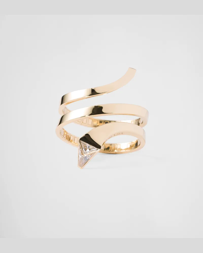 Prada Eternal Gold Schlangenarmreif – Gelbgold mit im Labor gezüchteten Diamanten Gold