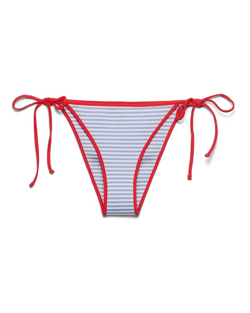 Prada Bikini-hose Aus Interlock-jersey, Damen, Immergrün/rot, Größe Immergrün