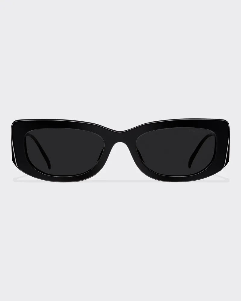 Prada Sonnenbrille mit Triangolo-Logo Gläser
