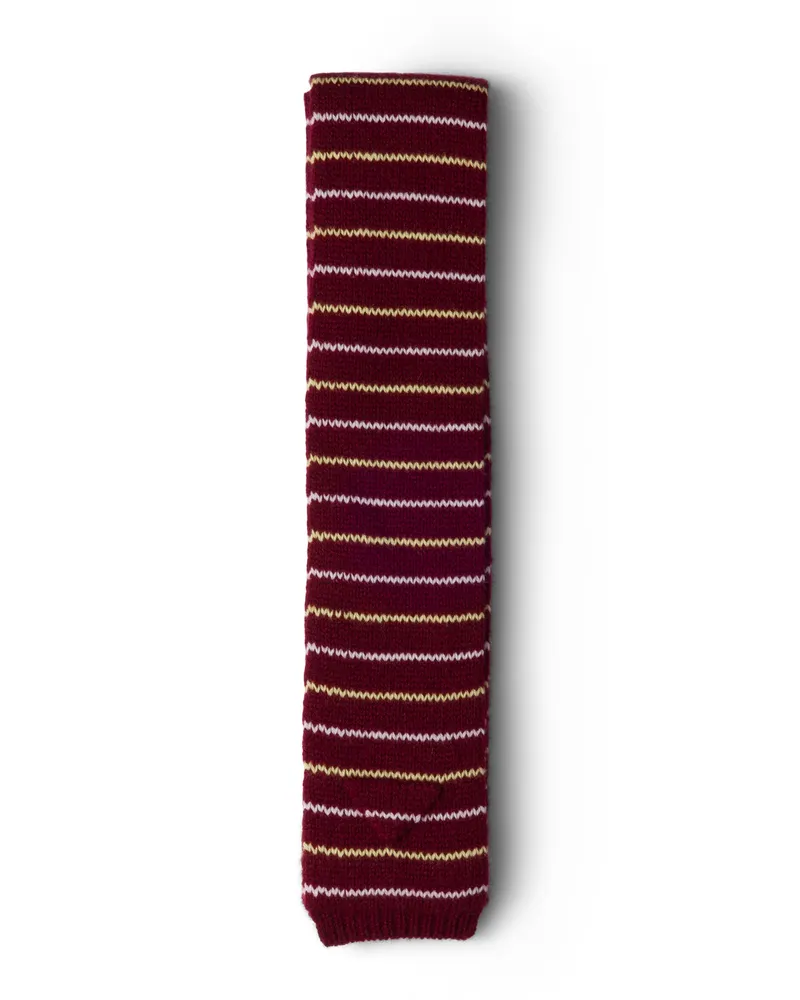 Prada Schal Aus Kaschmir, Damen, Amaranthrot Amaranthrot