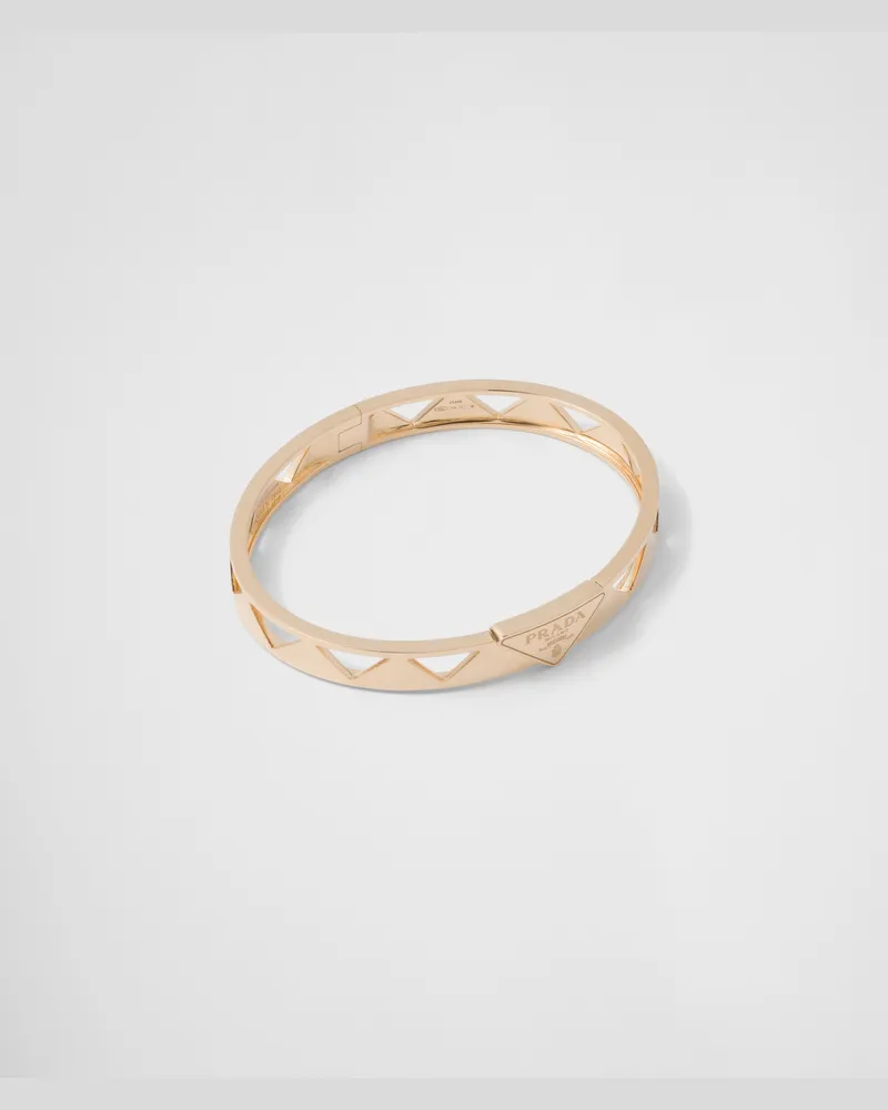 Prada Eternal Gold Cut-Out-Armreif aus Gelbgold Gold