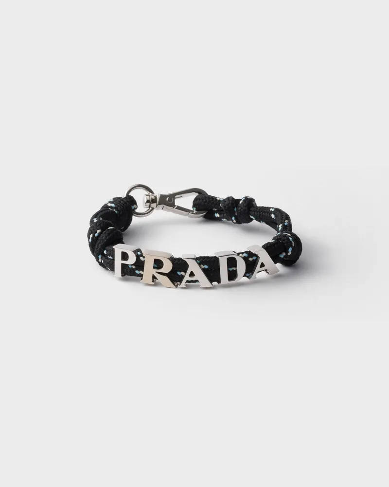 Prada Armband aus Kordel Schwarz