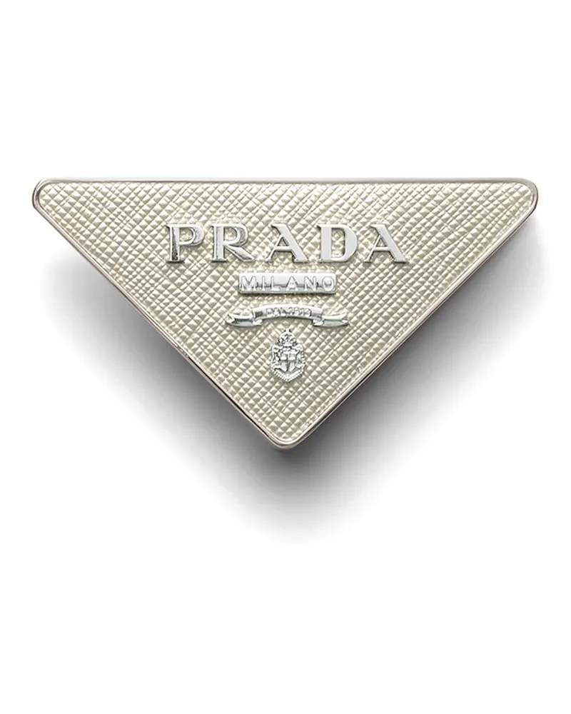 Prada Gürtelschließe Aus Saffiano, Herren, Kalkweiss Kalkweiss