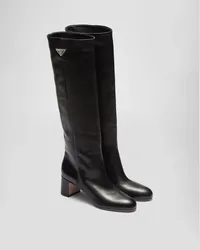 Prada Stiefel aus Leder Schwarz