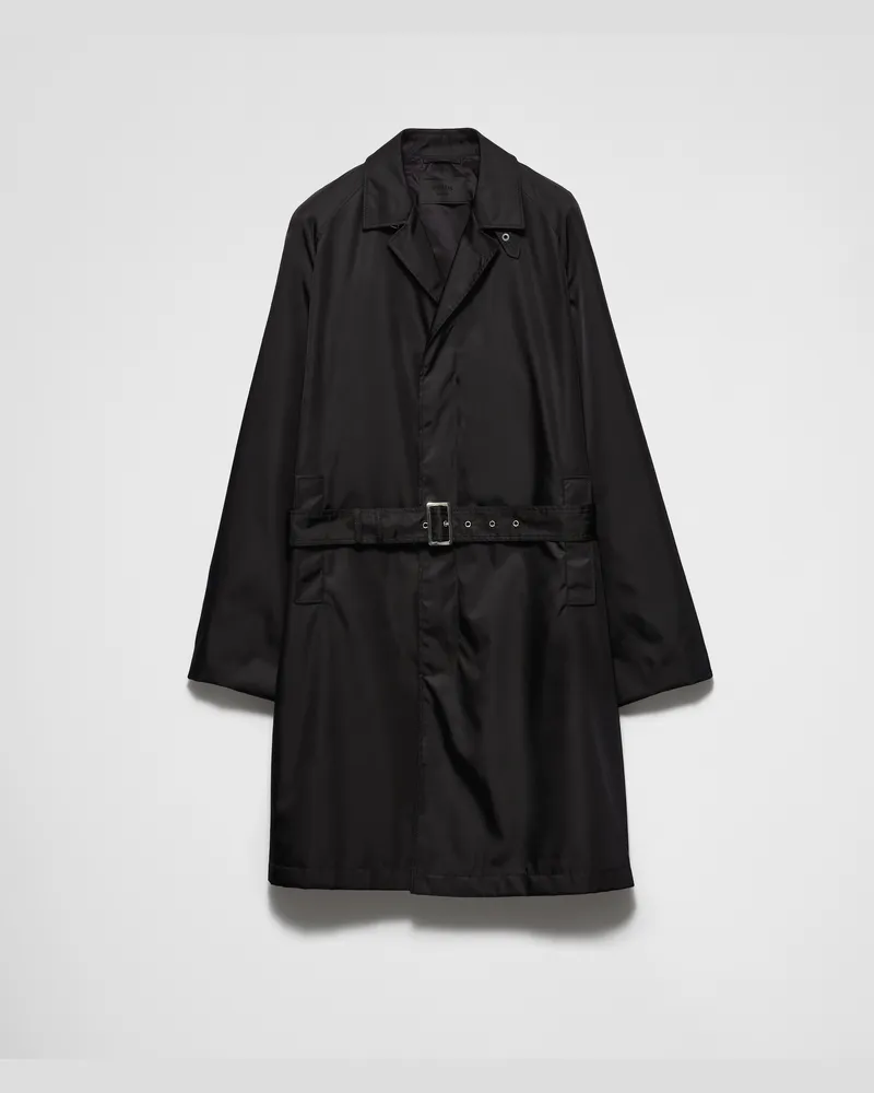 Prada Mantel aus Re-Nylon Schwarz