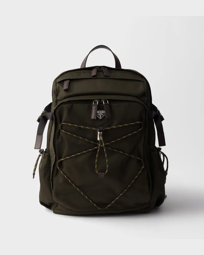 Prada Speedrock Rucksack aus Re-Nylon und Leder Camouflage