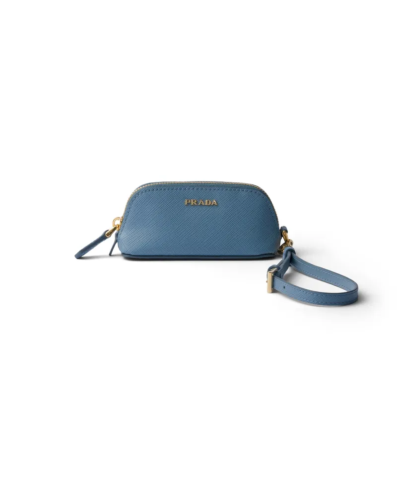 Prada Saffiano Lipstick Case, Damen, Astralblau Astralblau