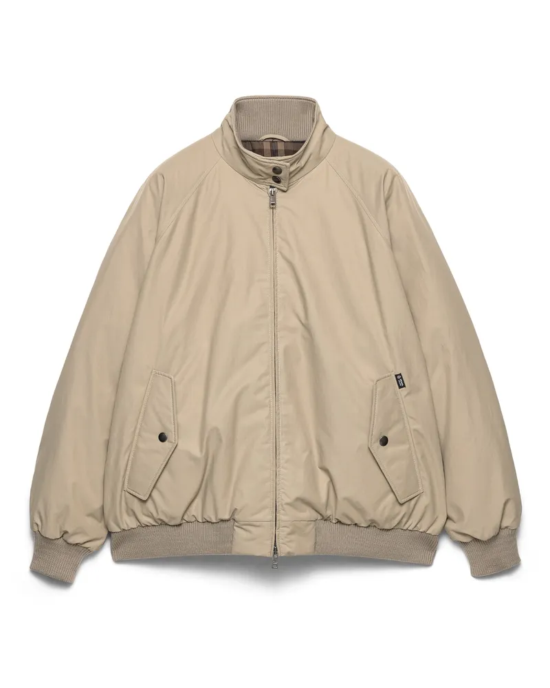 Prada Daunenjacke Aus Techno-popeline, Damen, Beige, Größe Beige