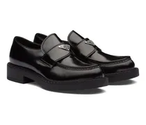 Chocolate Mokassins Aus Gebürstetem Leder, Herren, Schwarz, Größe 11