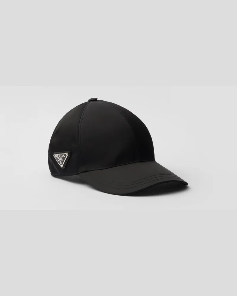 Prada Baseballkappe aus Re-Nylon Schwarz