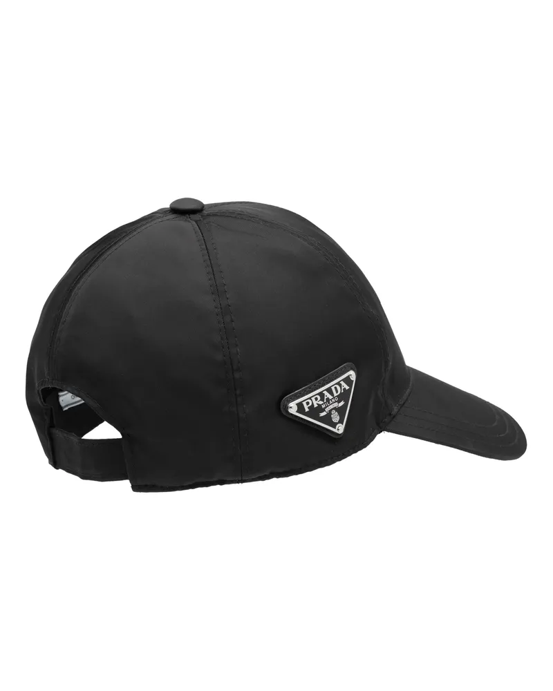 Prada Baseballkappe Aus Re-nylon, Damen, Schwarz, Größe Schwarz