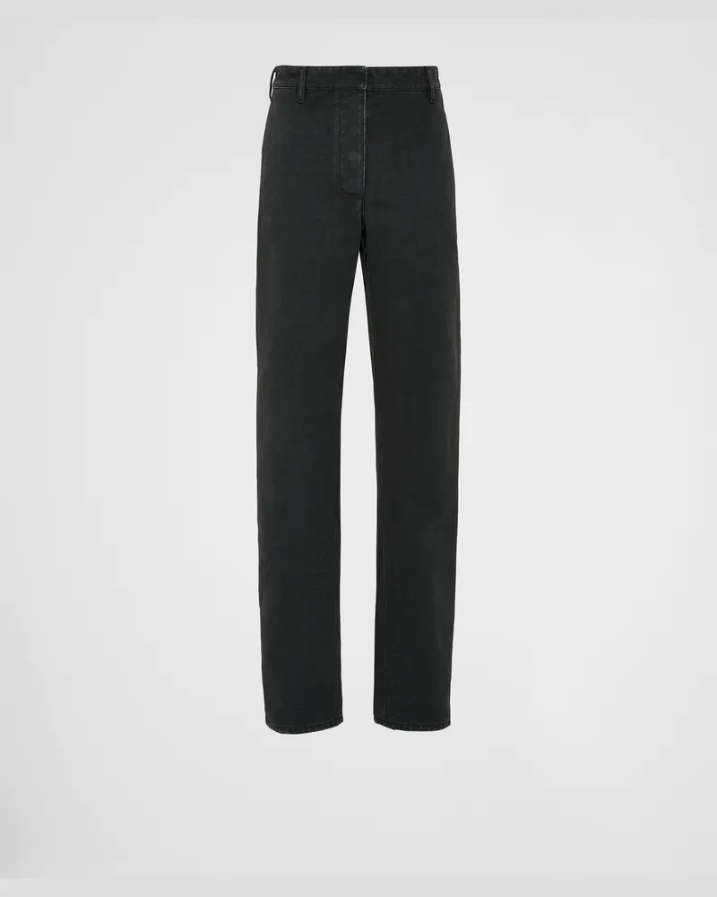 Prada Hose aus Canvas Grau