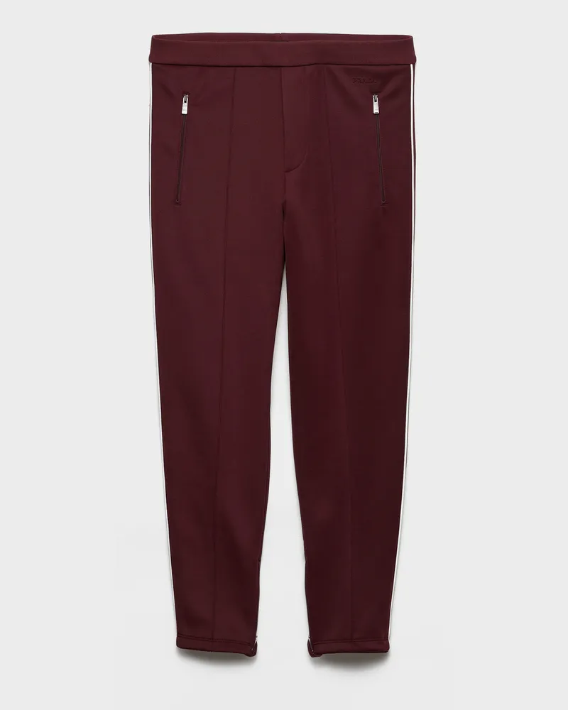 Prada Jogginghose aus Funktionsgewebe Granat