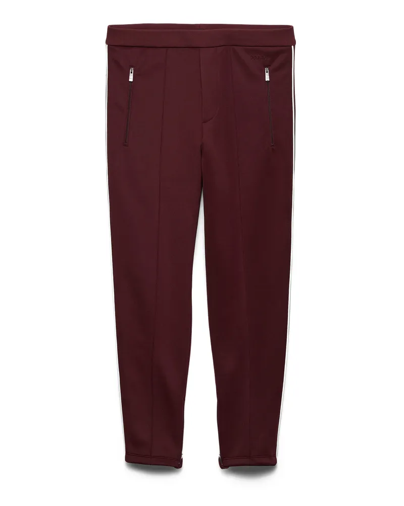 Prada Jogginghose Aus Funktionsgewebe, Herren, Granat, Größe Granat