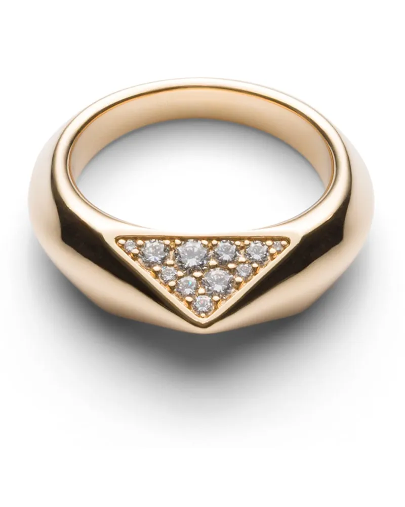 Prada Eternal Gold Ring - Gelbgold Und Diamanten, Damen, Gold/weiß, Größe 11 Gold