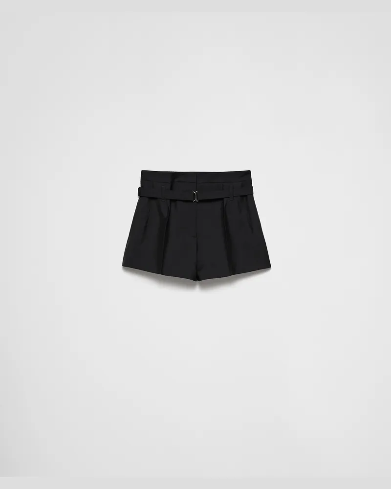 Prada Shorts aus Kid Mohair Schwarz