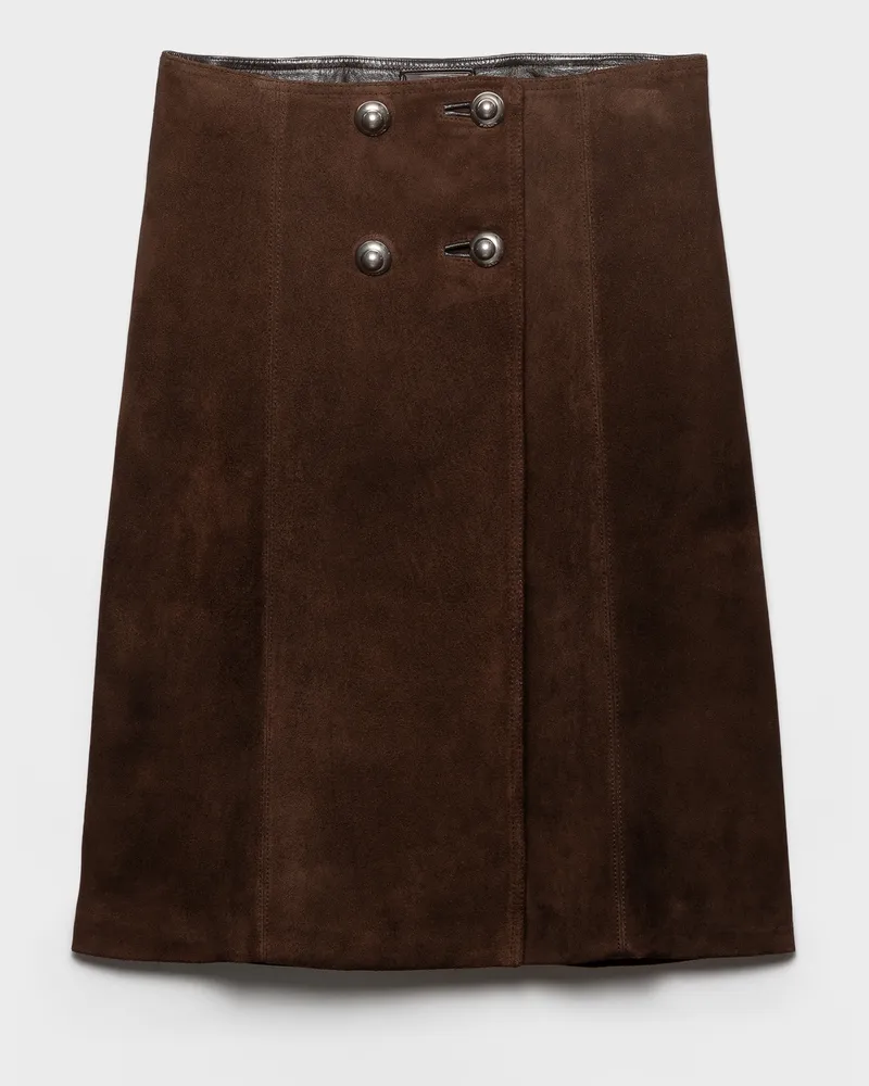 Prada Rock aus Wildleder Sienna