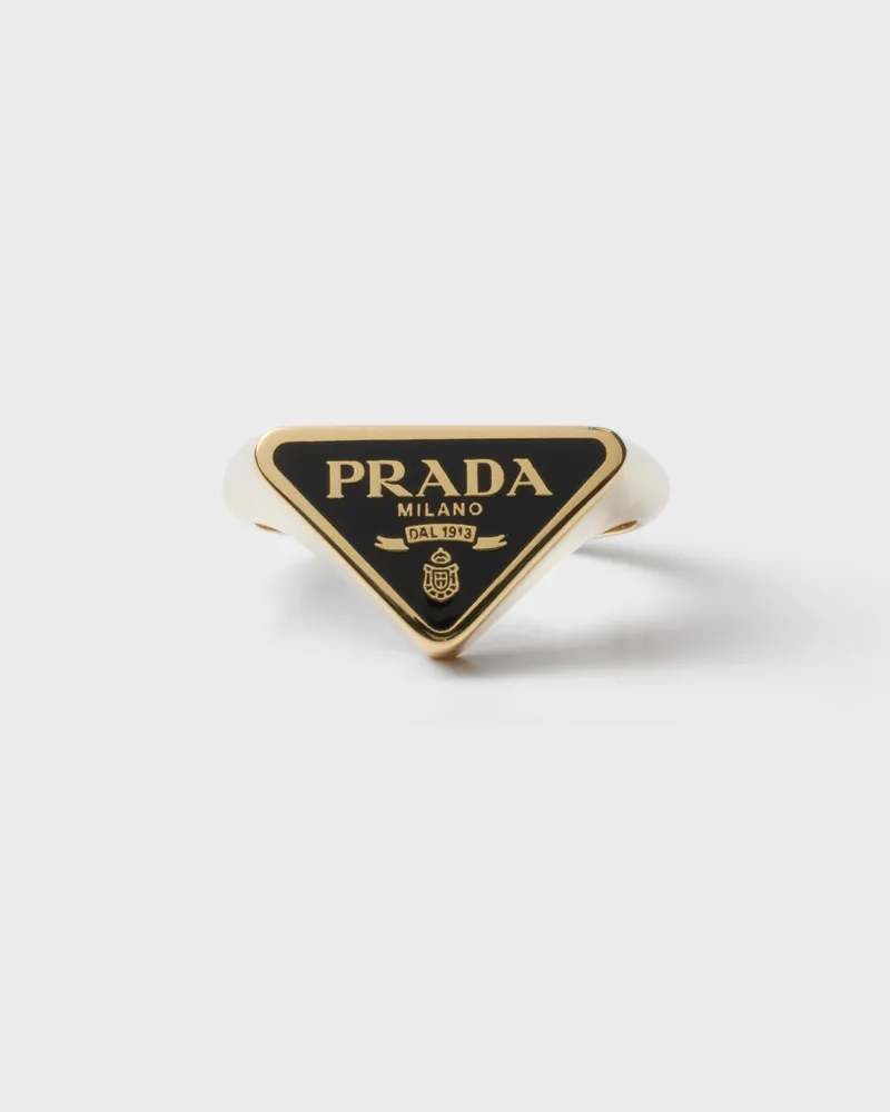 Prada Ring aus Metall Gold