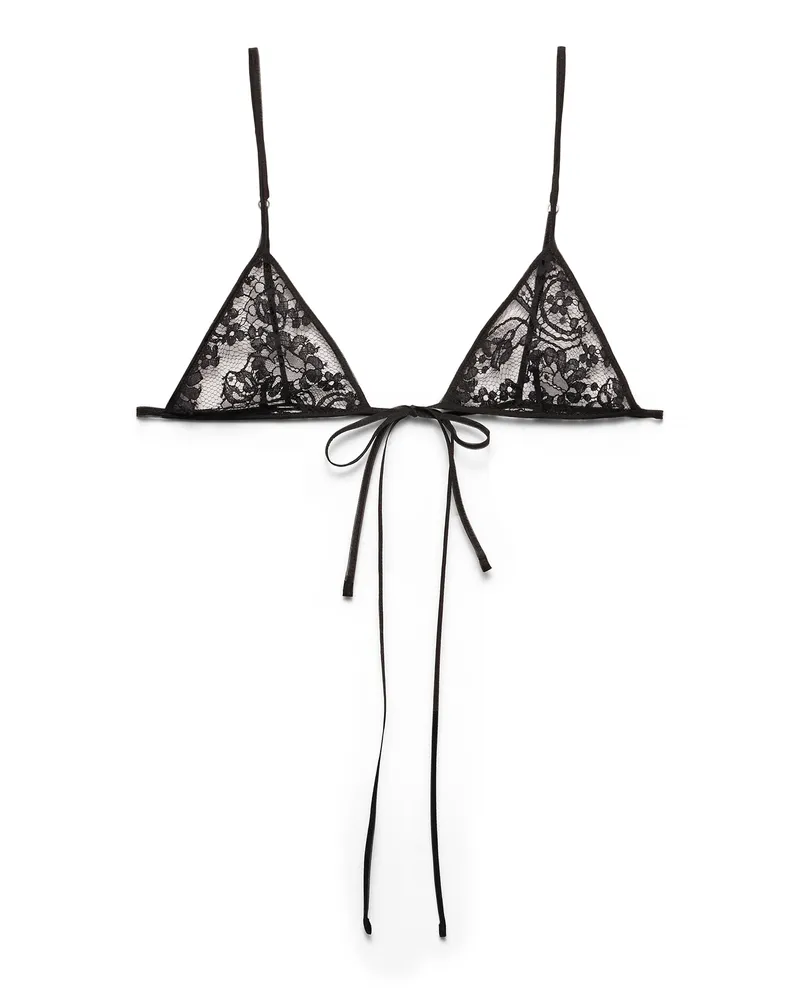 Prada Bh Aus Spitze, Damen, Schwarz, Größe 4 Schwarz