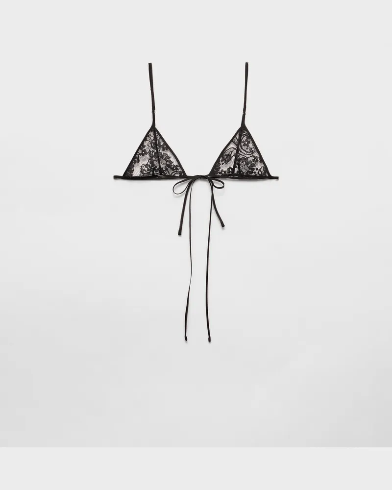 Prada BH aus Spitze Schwarz