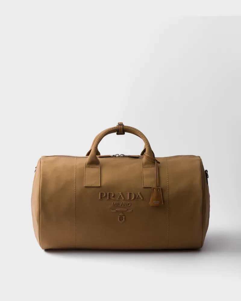 Prada Weekender aus Canvas Tabak