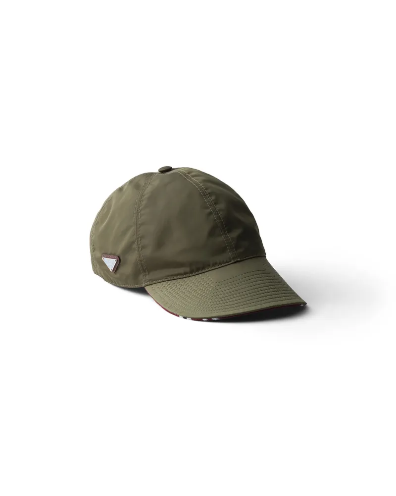 Prada Baseballkappe Aus Re-nylon, Damen, Waldgrün, Größe Waldgrün