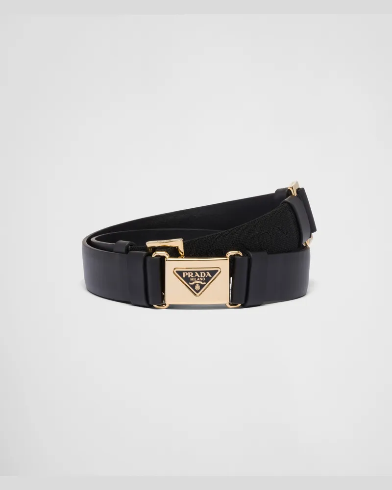 Prada Gürtel aus Leder Schwarz