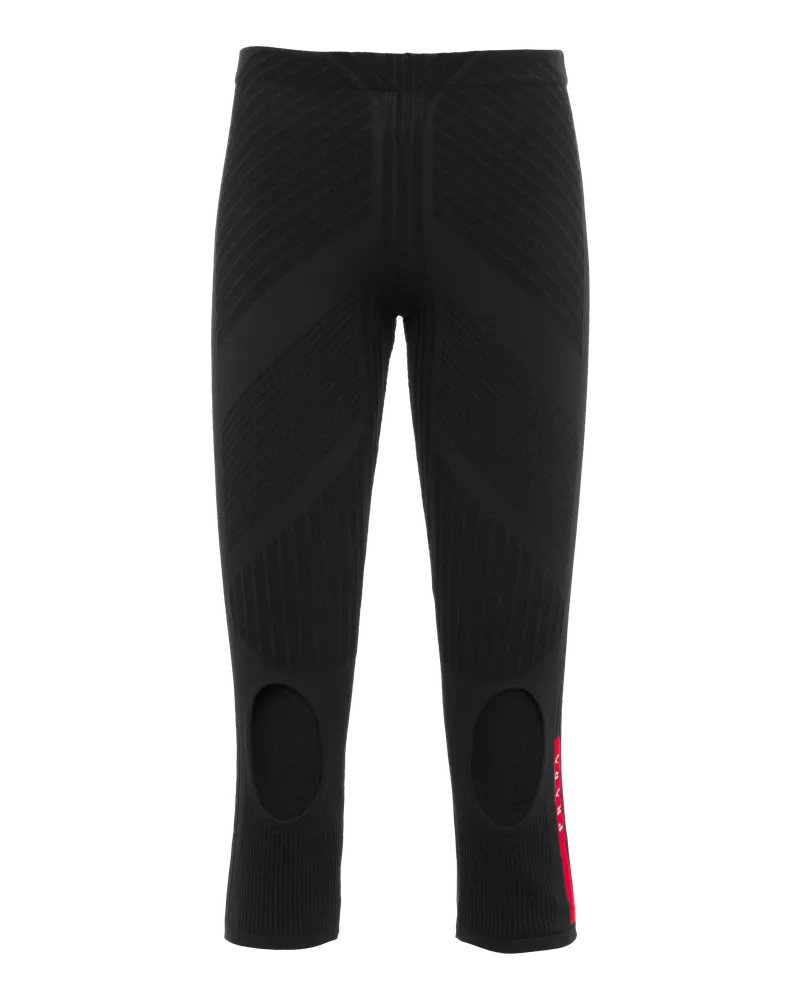 Prada Cut-Out-Leggings aus Polyester Schwarz