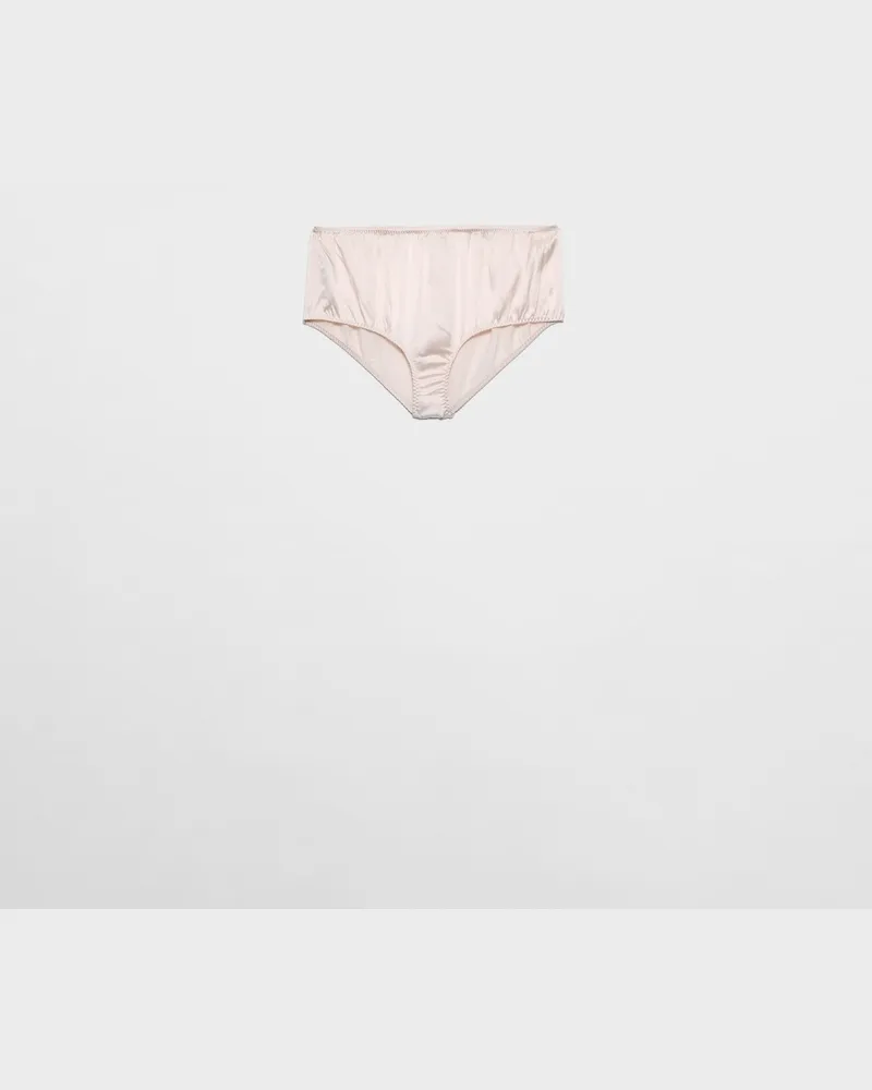 Prada Slip aus Satin mit Vintage-Charme Blütenrosa
