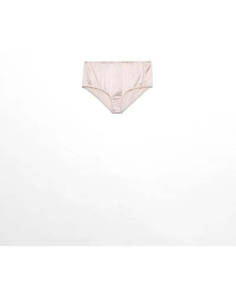 Prada Slip Aus Satin Mit Vintage-charme, Damen, Blütenrosa, Größe Blütenrosa