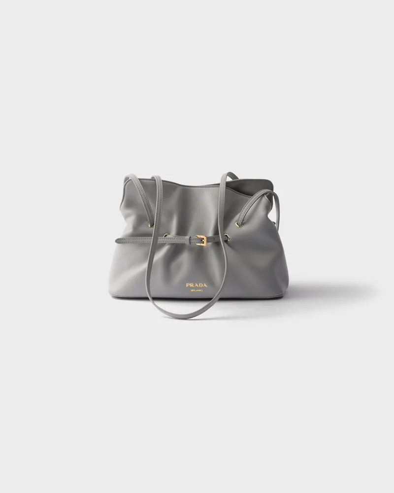Prada Kleine  Dada Tasche aus Nappa-Leder Granitgrau