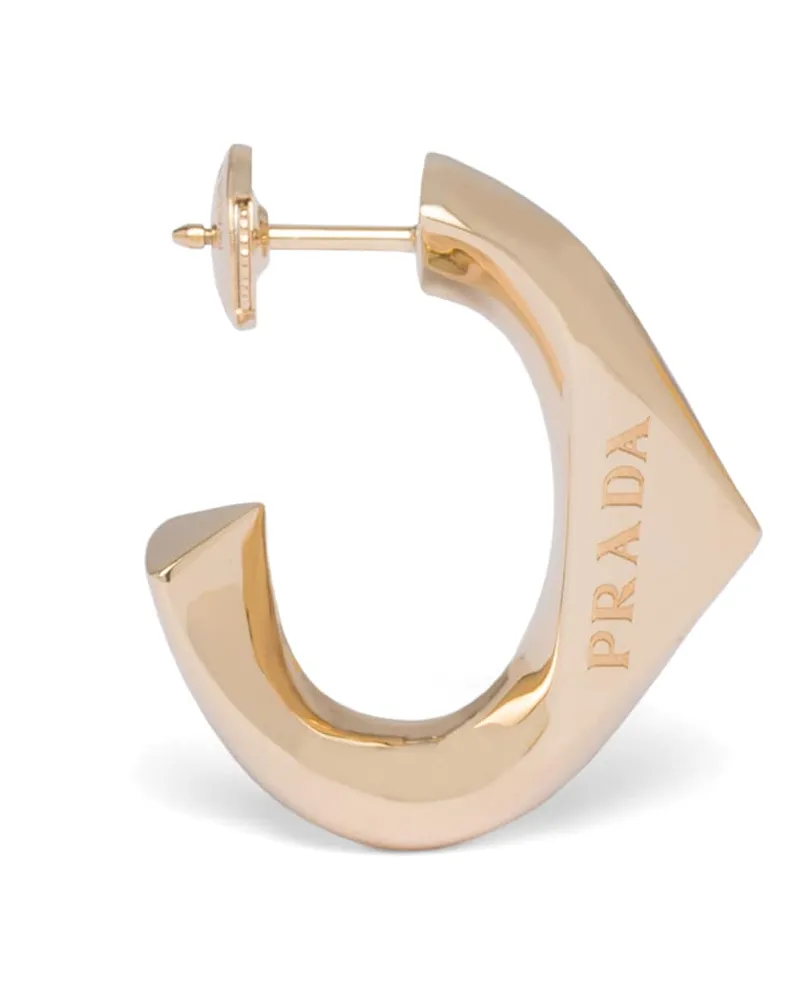 Prada Eternal Gold Kleine Ohrringe Aus Gelbgold, Damen, Gold Gold