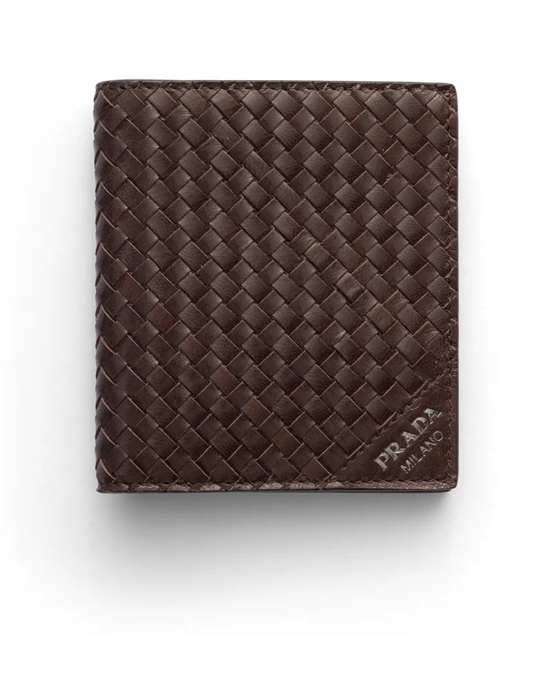 Prada Geldbörse Aus Leder, Herren, Sienna Sienna