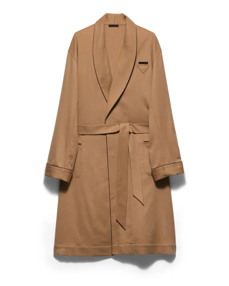Prada Bademantel Aus Kaschmir, Herren, Kamelbraun, Größe Kamelbraun