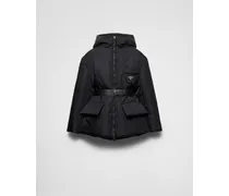 Daunenjacke aus Re-Nylon mit Kapuze