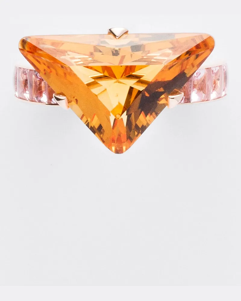 Prada Couleur Vivante Solitärring - Roségold mit Citrin und Morganit Gold