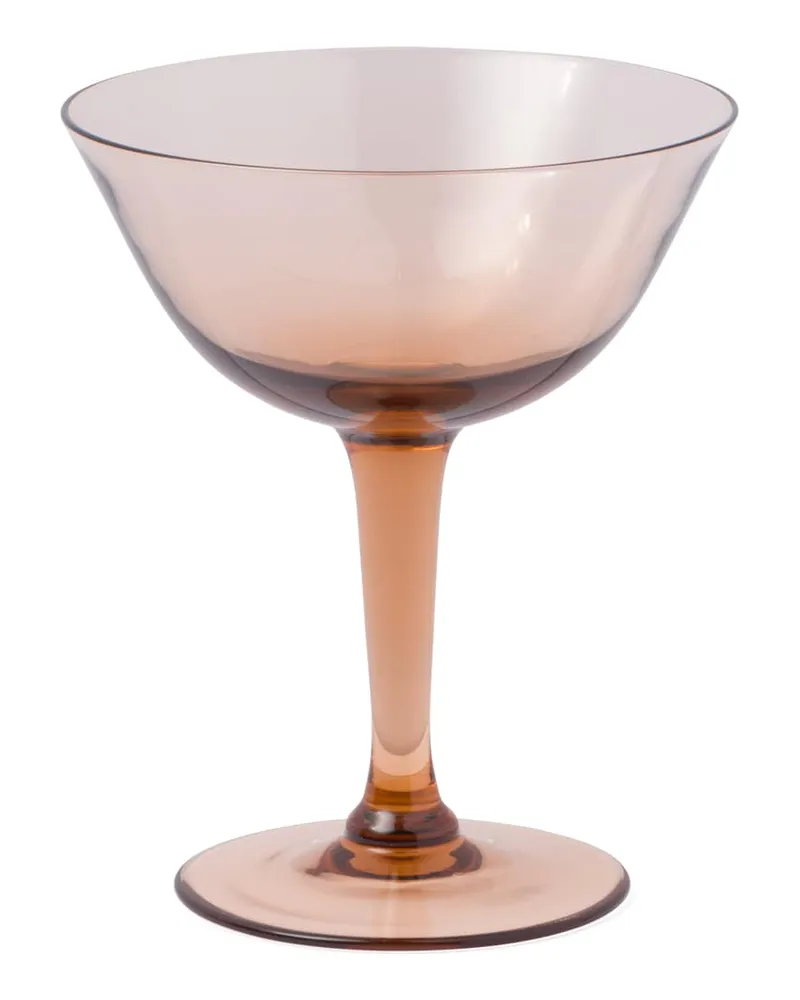 Prada Set Mit Zwei Champagner-coupe-gläsern Aus Kristall – New York, , Onyx Onyx