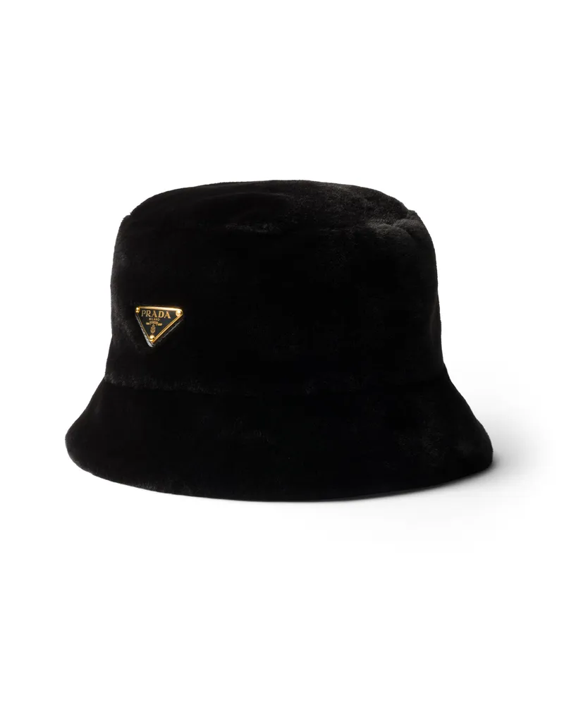 Prada Fischerhut Aus Stoff, Damen, Schwarz, Größe Schwarz
