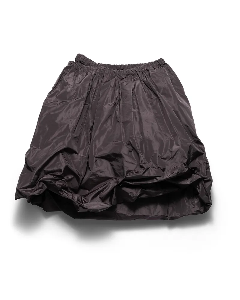 Prada Rock Aus Technischem Taft, Damen, Hämatit, Größe Hämatit