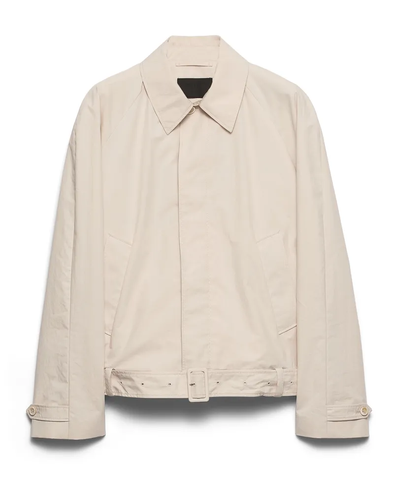 Prada Jacke Aus Baumwolle, Herren, Kalkweiss, Größe Kalkweiss