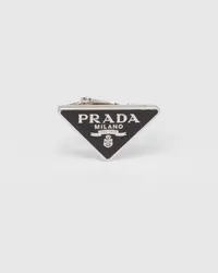 Prada Symbole rechter Ohrclip Schwarz