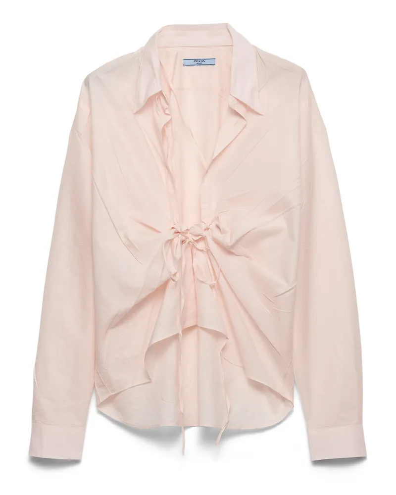 Prada Hemd Aus Baumwolle, Damen, Rosa, Größe Rosa